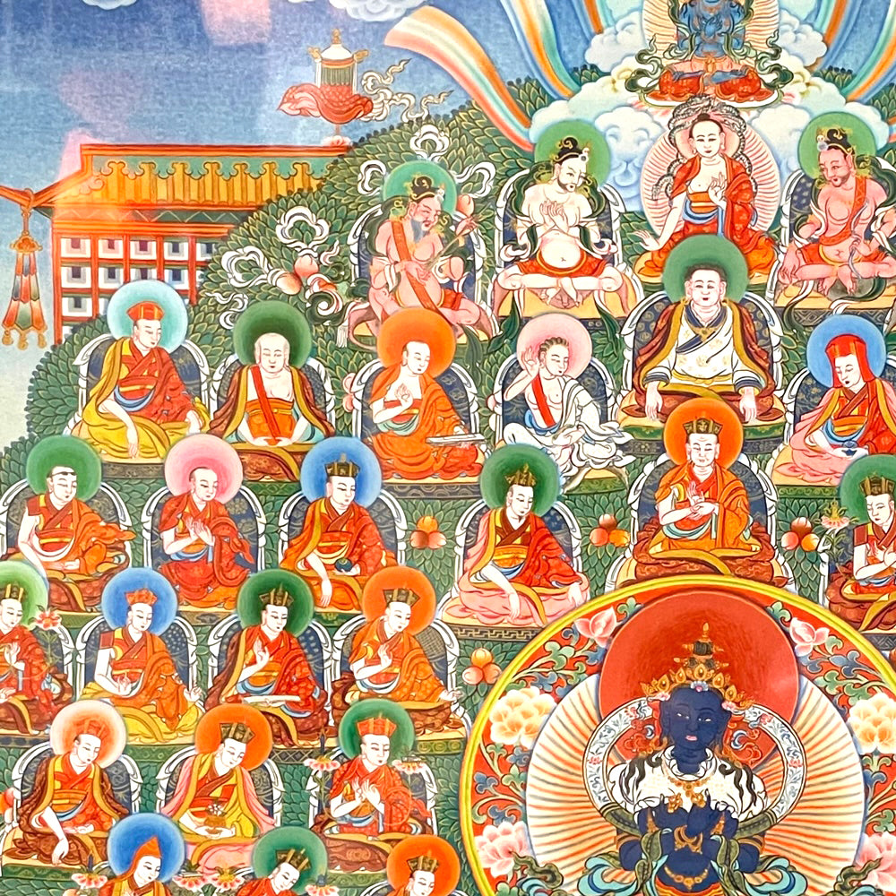 Master Thinley Norbu 噶舉皈依境唐卡藝術印刷品 A1 Size