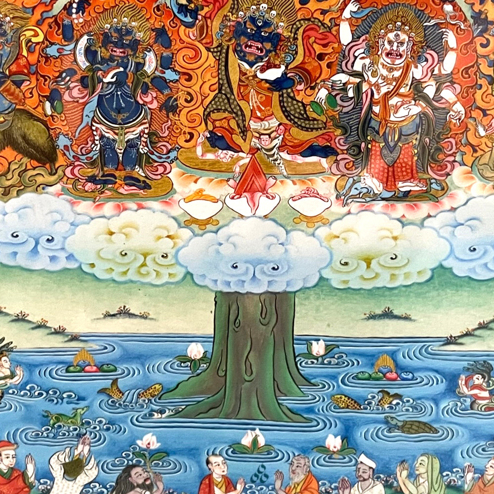 Master Thinley Norbu 噶舉皈依境唐卡藝術印刷品 A1 Size