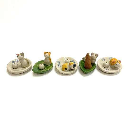 Cat Incense Holder Capsule Toy Set (5 Selections)