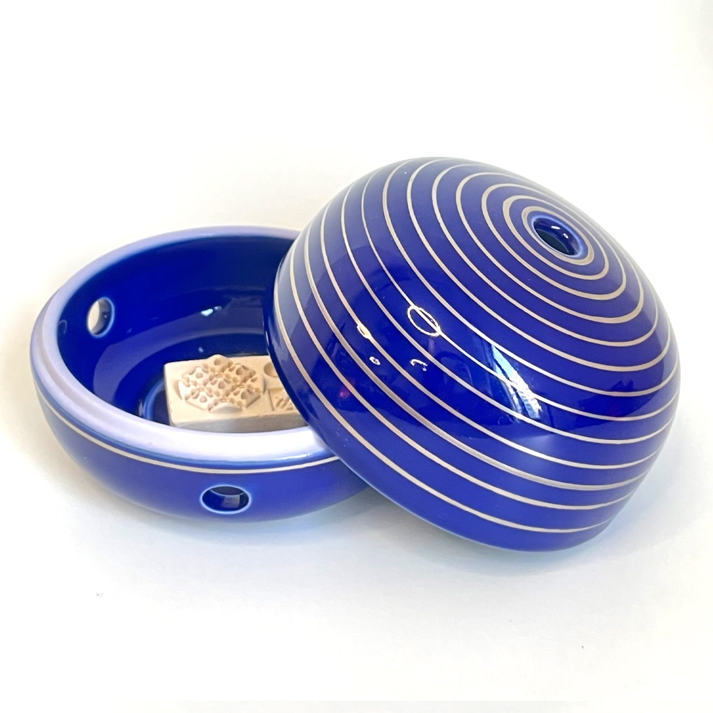 Kyoto Shoyeido Miyuki Silver Wire Simple Incense Burner