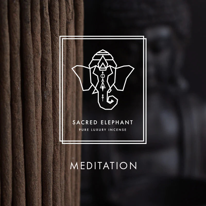 Sacred Elephant Meditation 冥想奢華純天然線香組合 I 沉香 雪松 麝香