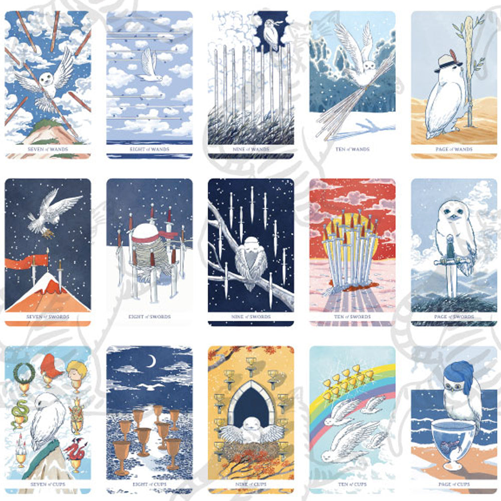 White Winny the Owl Tarot 78 cards