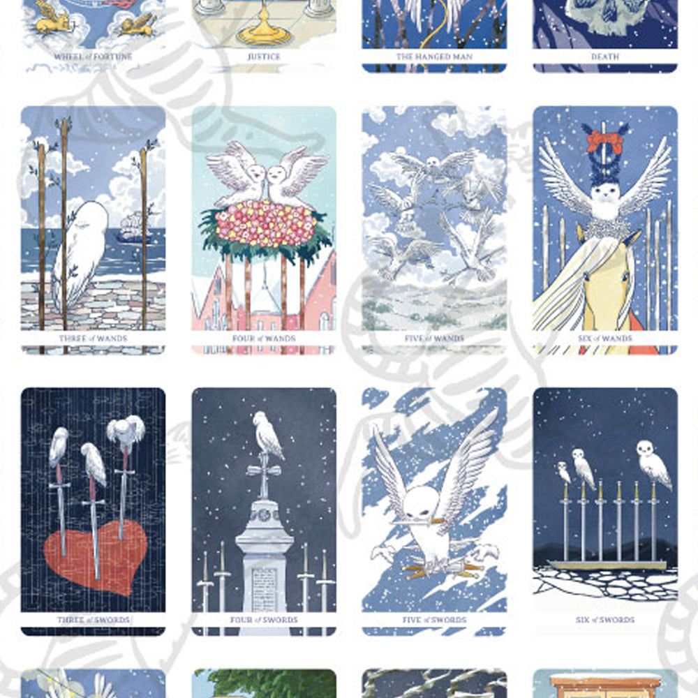 White Winny the Owl Tarot 78 cards