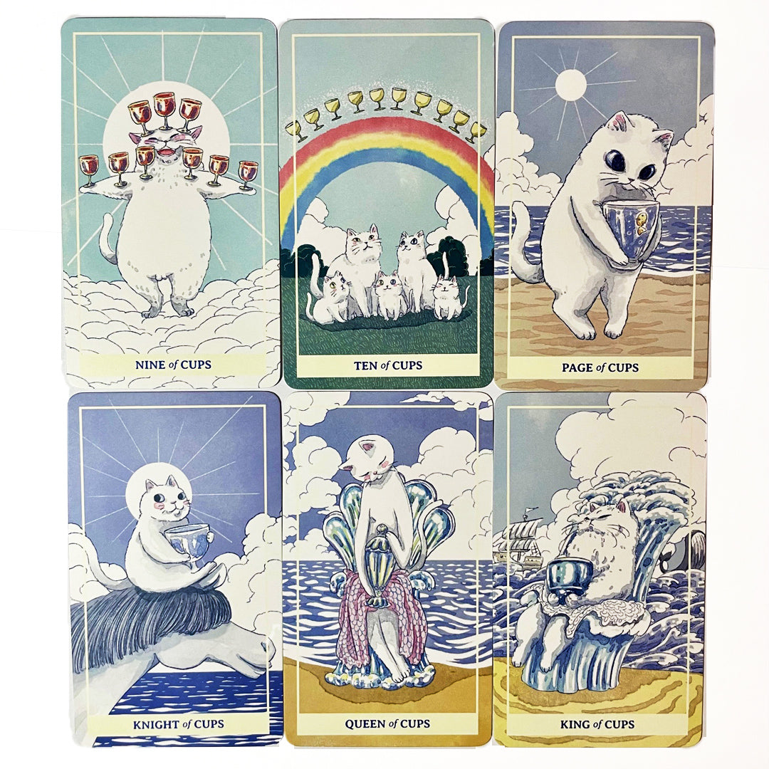 NIMN 白色貓咪塔羅牌 78 張