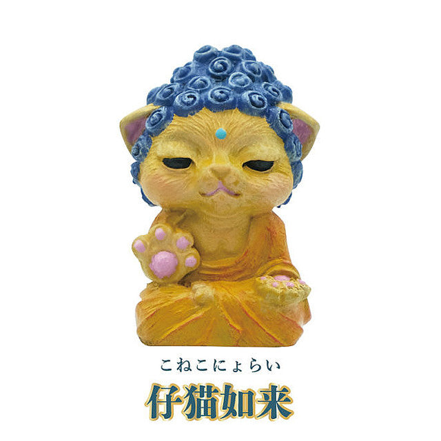 Qualia 貓咪如來佛系喵咪陀佛擺設玩具