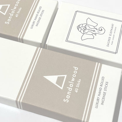 英國 Sacred Elephant Sandalwood 手揉檀香線香 40支