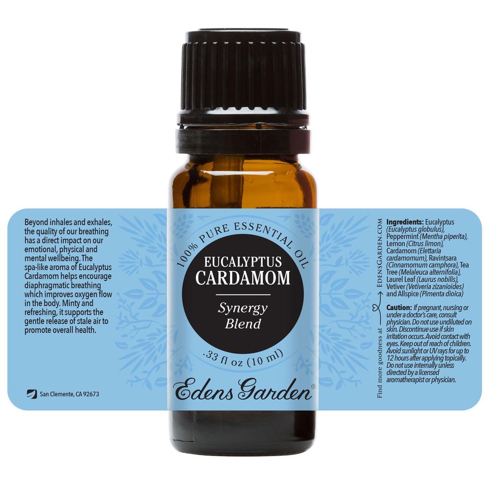 Edens Garden Eucalyptus Cardamom 呼吸道尤加利荳蔻複方精油 10ml