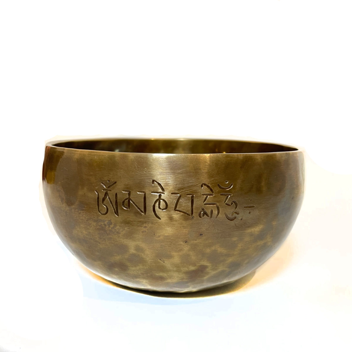 Santa Ratna Shakya Kasa Hand Hammered Full Moon Nepal Healing Therapy Singing Bowl 14cm D Note