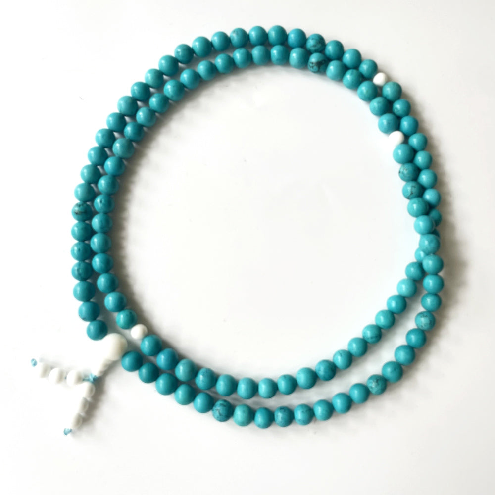 綠松石硨磲108念珠 8mm