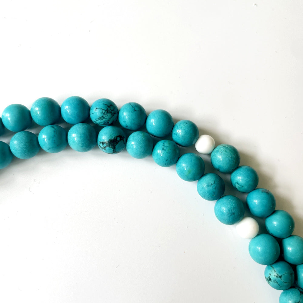 綠松石硨磲108念珠 8mm