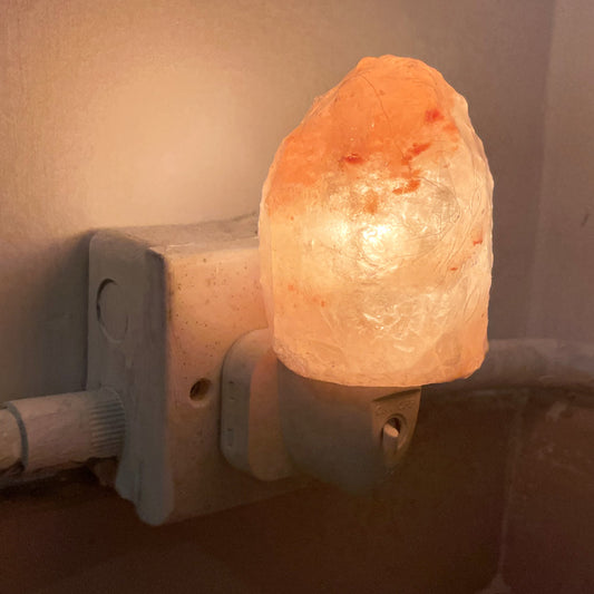 喜馬拉雅純岩鹽小壁燈 I 走廊照明 燈光柔和