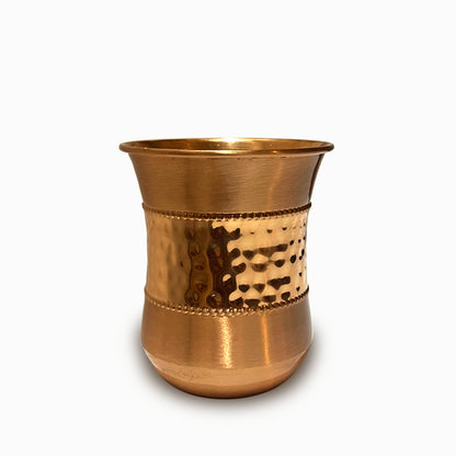Hammered Copper Glass 300ml | Ayurvedic Purification & Natural Antibacterial Hydration