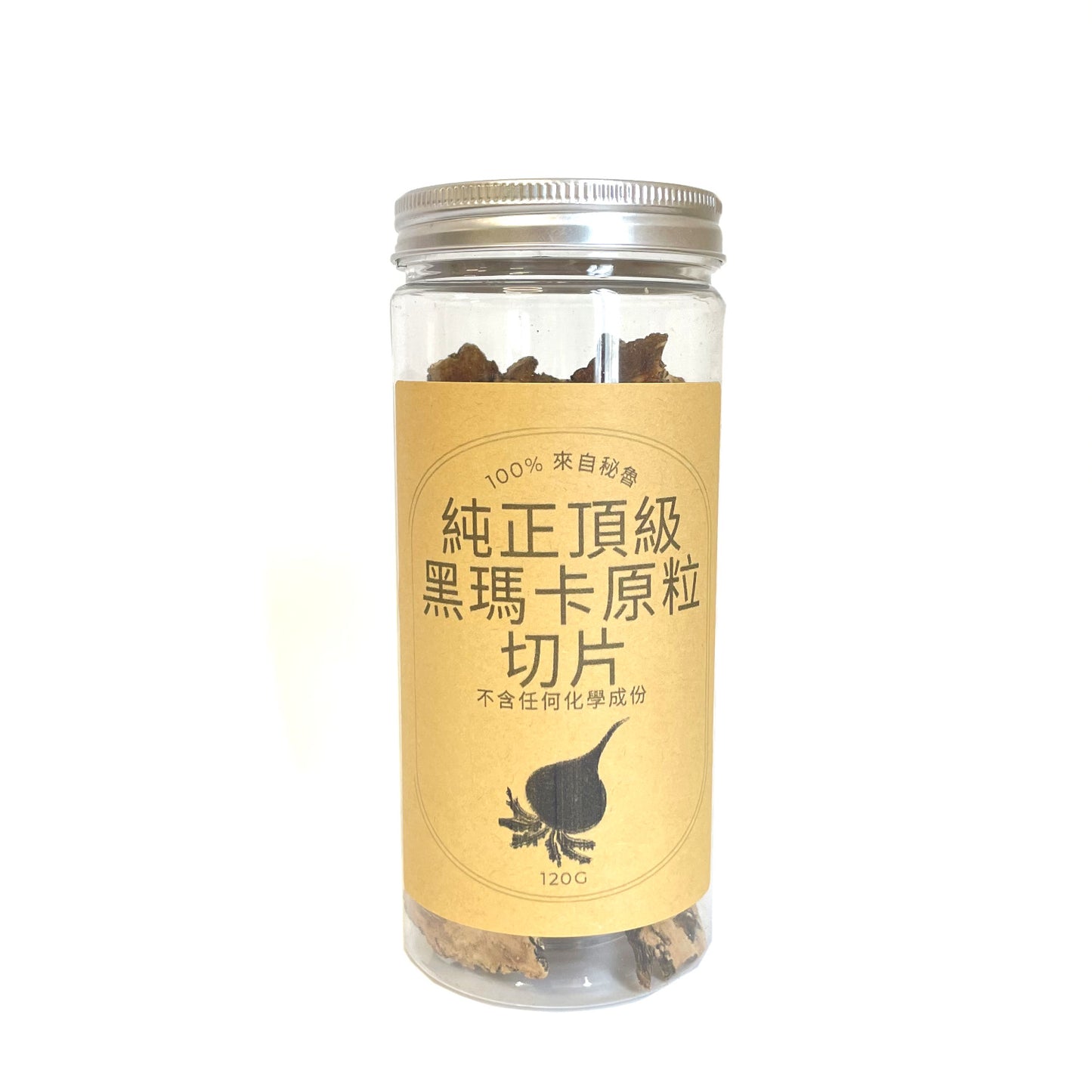 純正頂級黑瑪卡原粒切片 120g