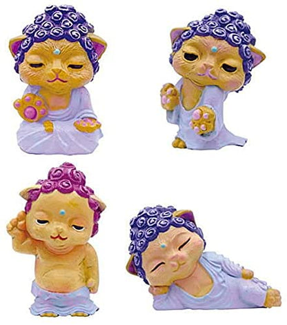 Qualia Buddha Cat Plastic Toy Collection