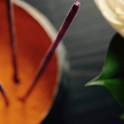 Sacred Elephant Rose Luxury Incense Sticks I Pure Rose Oil & Petals