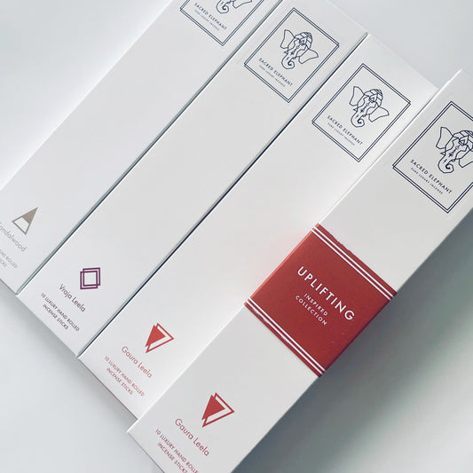 Sacred Elephant Uplifting 提振奢華純天然線香組合 I Vraja Leela  Sandalwood  Gaura Leela