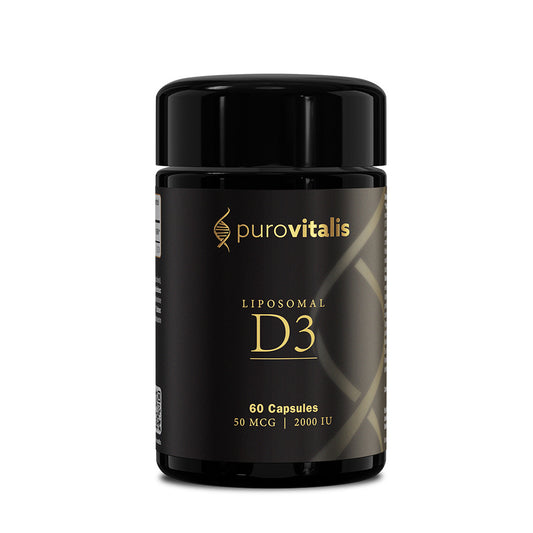 Purovitalis 脂質體維生素D3 2000IU 60粒 I 快速補足普遍缺乏的維他命D