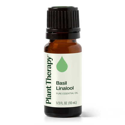 Plant Therapy Basil Linalool Essential Oil 10ml – Sweet & Gentle Basil