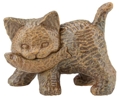 Japan Sakura Hanafusa Woooden Cat Toys