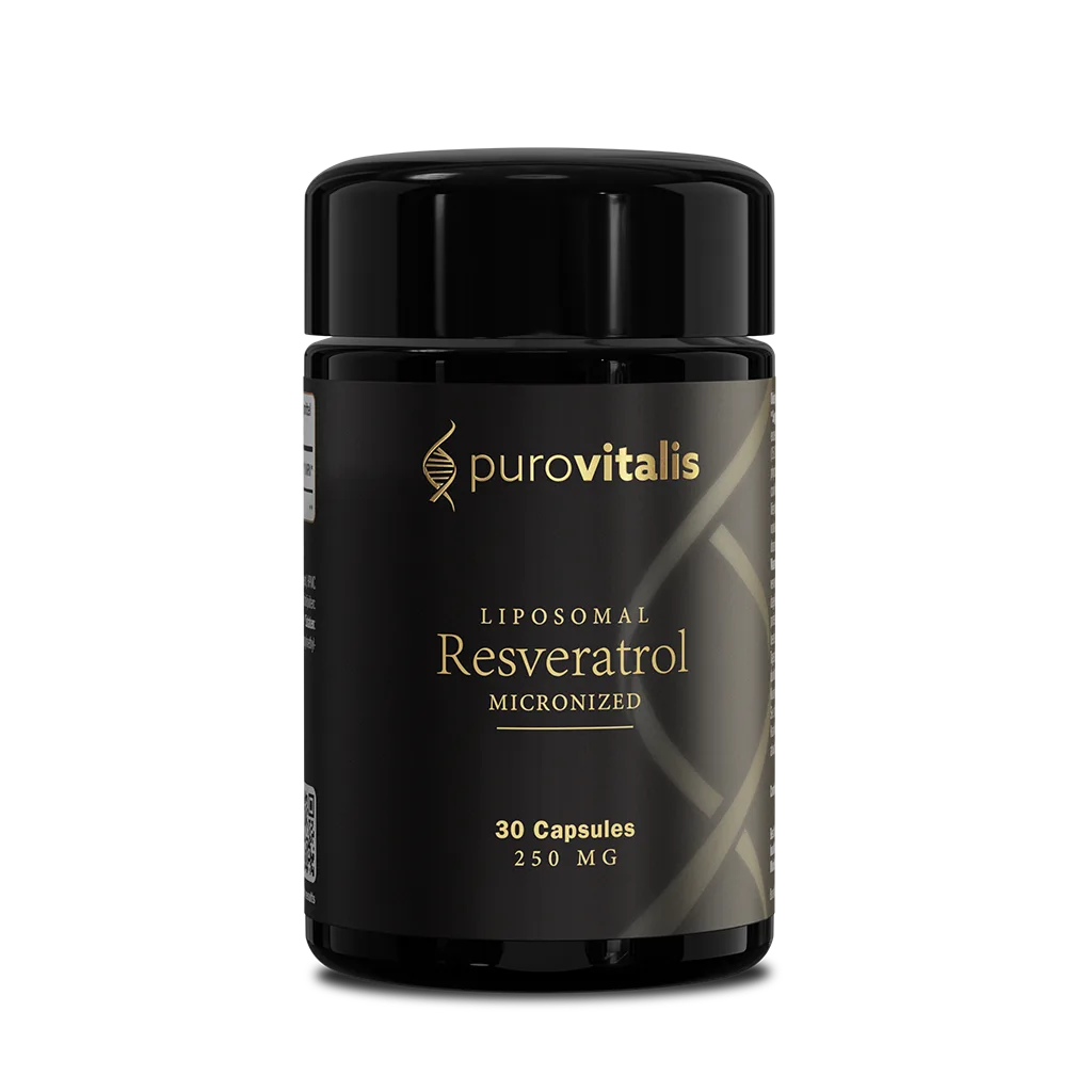 Purovitalis Resveratrol 脂質體白藜蘆醇膠囊 30粒 250mg I 抗衰老補充劑