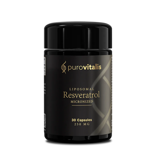 Purovitalis Resveratrol 脂質體白藜蘆醇膠囊 30粒 250mg I 抗衰老補充劑