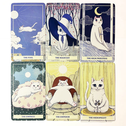 NIMN 白色貓咪塔羅牌 78 張