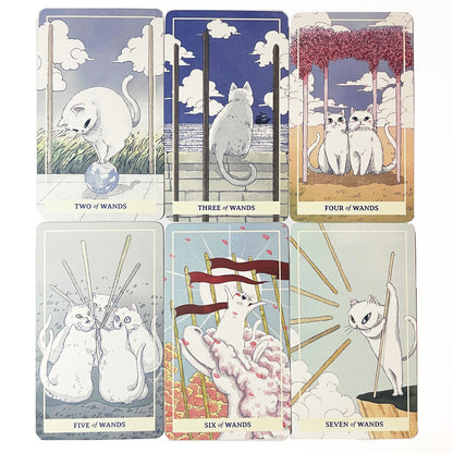 NIMN 白色貓咪塔羅牌 78 張