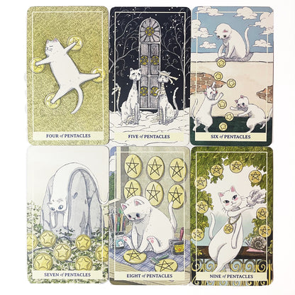 NIMN 白色貓咪塔羅牌 78 張