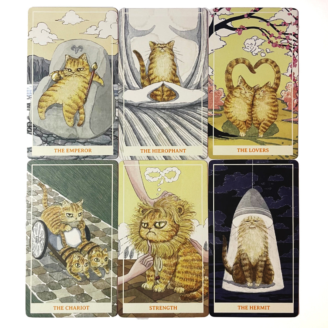 Sunny Orange Cat 橘貓 (黃貓)塔羅牌 78 張