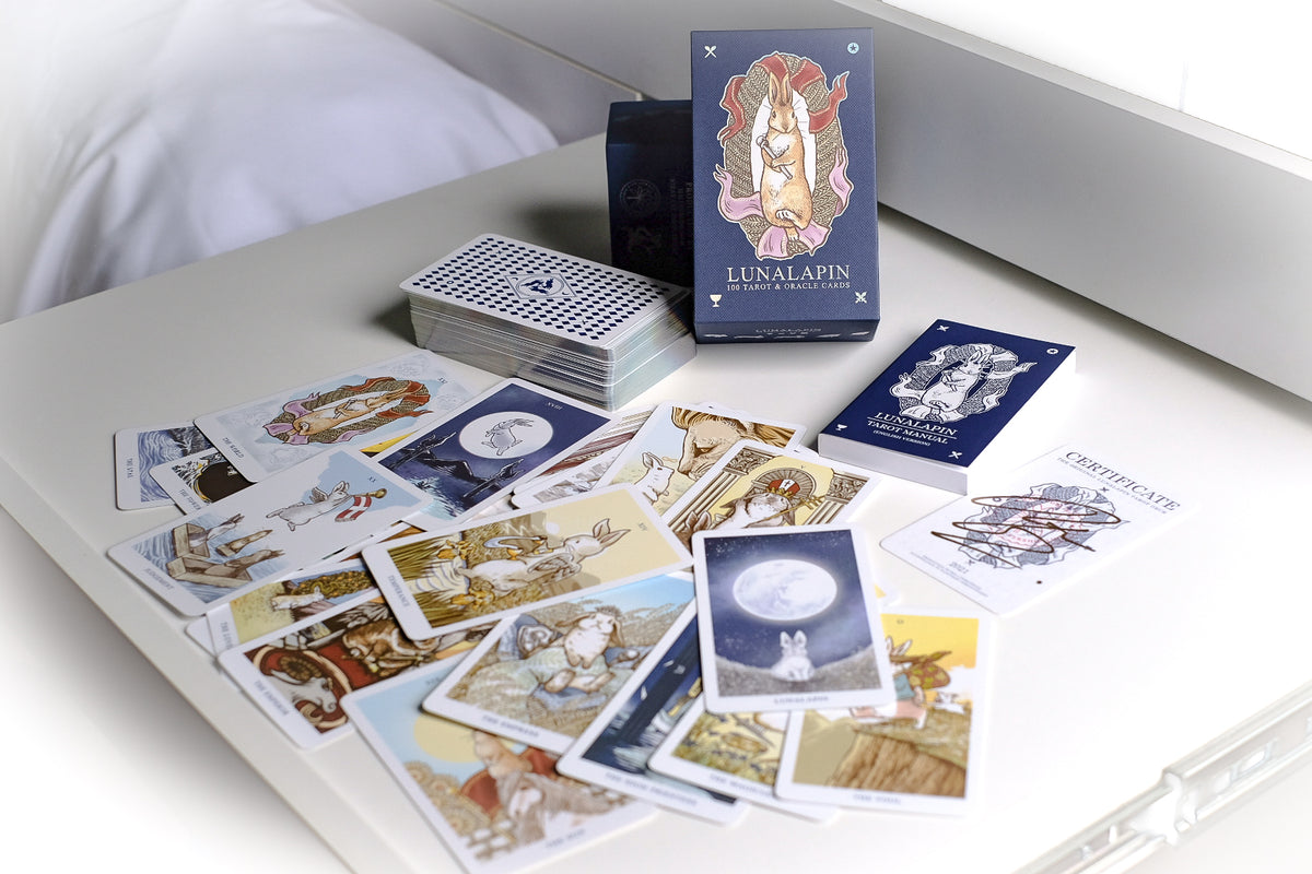 White Rabbit Oracle Lunalapin Rabbit Tarot Sliver Edge 100 Tarot & Oracle – Wheel of Life