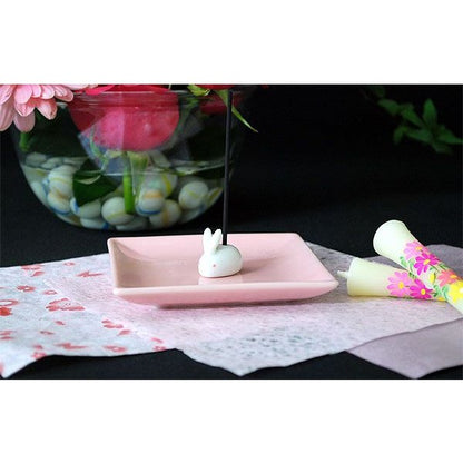 Nippon Kodo Ceramic Rabbit Incense Plate