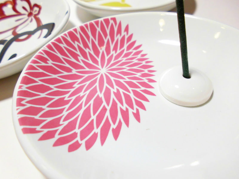Nippon Kodo Chrysanthemum Crest Incense Plate